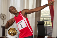 Usain Bolt stars as Sir Richard Branson for new TV Advert filmed in Kingston, Jamaica - 28 Nov 2011