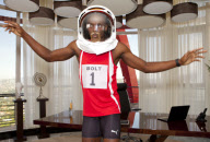 Usain Bolt stars as Sir Richard Branson for new TV Advert filmed in Kingston, Jamaica - 28 Nov 2011