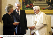 VATICAN CITY: Pope Benedict XVI metts with Mario Monti