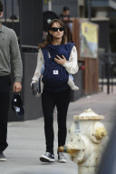 Natalie Portman Takes A Stroll With Her Fiance And Baby