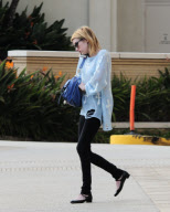 A Skinny Looking Emma Roberts Finishes a Shopping Trip at Barneys