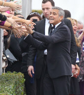 George Clooney arrives at the 69th Annual Golden Globe Awards 