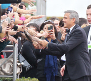 George Clooney arrives at the 69th Annual Golden Globe Awards 