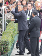 George Clooney arrives at the 69th Annual Golden Globe Awards 