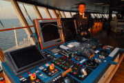 Kapitän  Francesco Schettino auf der Brücke der Costa Atlantica