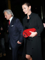 Catherine Zeta-Jones and Michael Douglas Arrive at a "Haywire" Q&A in NYC
