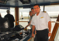 Kapitän  Francesco Schettino auf der Brücke der Costa Atlantica