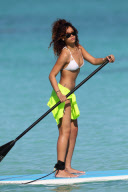 *EXCLUSIVE* Rihanna is a Paddleboarding Pro! {Web Must Call For Pricing}