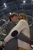 World's Longest Hug Record Attempt, St. Pancras Station, London, Britain - 19 Jan 2012