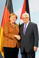 Palestinian president Mahmud Abbas meets with German chancellor Angela Merkel, Berlin, Germany - 19 Jan 2012