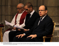 CPE/Prince Albert and Andrea Casiraghi at Saint Sebastien Ceremony.