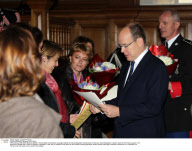 CPE/Prince Albert and Andrea Casiraghi at Saint Sebastien Ceremony.