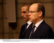 CPE/Prince Albert and Andrea Casiraghi at Saint Sebastien Ceremony.
