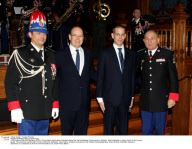 CPE/Prince Albert and Andrea Casiraghi at Saint Sebastien Ceremony.