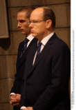CPE/Prince Albert and Andrea Casiraghi at Saint Sebastien Ceremony.