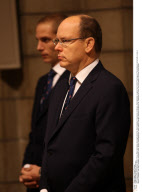 CPE/Prince Albert and Andrea Casiraghi at Saint Sebastien Ceremony.