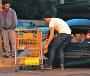 Zac Efron Goes Shopping at Home Depot
