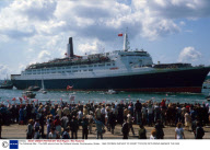 The Falklands War - The QE2 returns from the Falkland Islands, Southampton, Britain - 1982