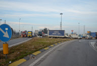 Bergamo, truks block the highway 
