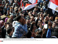 CAIRO: Egyptians participate in a rally on the Tahrir Square marking the first anniversary of "January 25th Revolution"