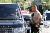 *EXCLUSIVE* Russell Brand gets pulled over by Los Angeles Sheriffs