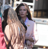Catherine Zeta-Jones filming Rock Of Ages