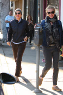 Ellen DeGeneres and Portia de Rossi shopping on Melrose
