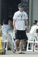 NAOMI WATTS, LIEV SCHREIBER with children SASHA and SAMUEL at Bronte