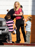 EXCLUSIVE... Exclusive... Britney Spears Takes The Family Bowling