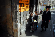 Call for the exclusion of women from the Mea Shearim area of Jerusalem, Israel  - 2011