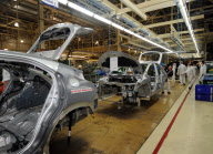 Honda Civic production line in Swindon, Wiltshire, Britain - 19 Dec 2011