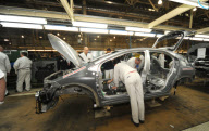 Honda Civic production line in Swindon, Wiltshire, Britain - 19 Dec 2011