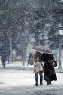 Wintereinbruch in Istanbul