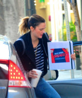 Drew Barrymore Carries a Folder Entitled "Who Needs Drugs" to a Meeting in Santa Monica