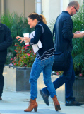 Drew Barrymore Carries a Folder Entitled "Who Needs Drugs" to a Meeting in Santa Monica