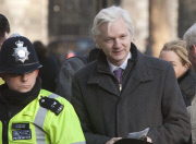WikiLeaks founder Julian Assange at the Supreme Court, London, Britain - 01 Feb 2012