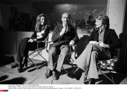 Paris, FRANCE : Louis de Funes, Sheila et Claude Francois sur Europe 1