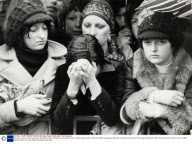 Claude Francois French Pop Singer (died March 1978). Scenes At His Funeral In Paris. He Was Electrocuted In His Home While Changing A Light Bulb.
