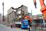 Abbruch des Südflügels des Stuttgarter Hauptbahnhofes