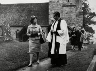 93-year-old Canon Bill Peters, who is the only Second World War chaplain still working, Uckfield, Sussex, Britain - 11 Jan 2012