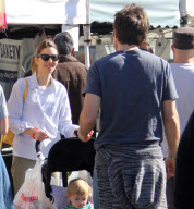 Sofia Coppola and Jason Bateman chat at The Farmers Market