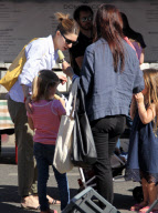 Sofia Coppola and Jason Bateman chat at The Farmers Market