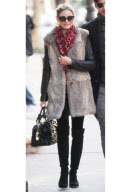 Olivia Palermo and Boyfriend Brad Leinhardt Walking in the West Village