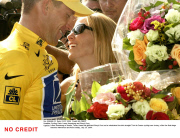 Cycling, Paris: Lance Armstrong and Cheryl Crow.