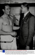 Max Baer Boxer Meets Jack Peterson - 1937 Max Baer (february 11 1909 ? November 21 1959) Was A Famous American Boxer Of The 1930s One-time Boxing Heavyweight Champion Of The World And Actor. He Was A Fighter Of Jewish Descent Who Defeated Adolf Hitle