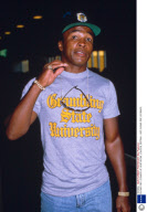 SUGAR RAY LEONARD AT HEATHROW, LONDON, BRITAIN - 1987