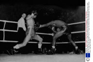 Boxing: Randolph Turpin (l) V Sugar Ray Robinson World Middleweight Title Fight At Earls Court. Turpin Won The Fight.
