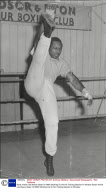 Boxer Archie Lee Moore (dead 12/1998) Working Out At His Training Session In Windsor