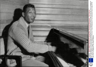 Sugar Ray Robinson On His Own Private Rehearsals At The Cumberland Hotel In Spite Of His Cold. Prior To Singing At The London Palladium