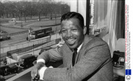 Sugar Ray Robinson Watches The Traffic Go By From His Park Lane Hotel Room